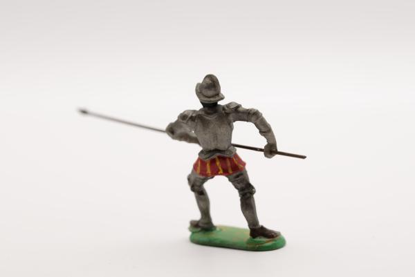Landsknecht in position Spanish helmet
